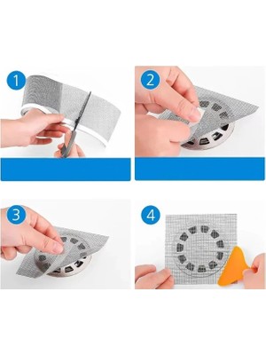 NW NessiWorld Çok Amaçlı Gider Süzgeci ve Sineklik Tamir Kiti 10 cm * 4 Metre