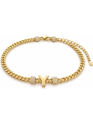 Venüs Design Çelik Harf Bileklik