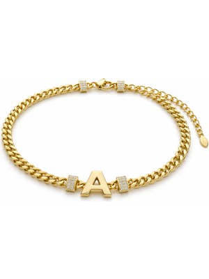 Venüs Design Çelik Harf Bileklik