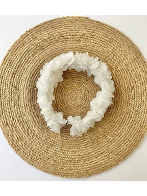 İrembaby Anne Lohusa Tacı Beyaz Çiçekli Lohusa Tacı