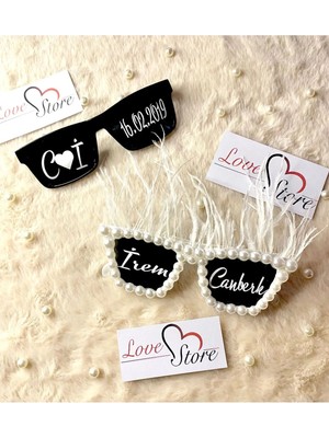 İrembaby Gelin Damat Gözlük Özel Tasarım Bride Groom Gözlük After Gözlük Yazılı Güneş Gözlüğü Çekim Aksesuarı