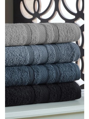 DNZGÜLCAN Lera 4'lü 70X140 Havlu Seti - Banyo Havlu Seti | %100 Pamuk - Hızlı Kuruyan - Yumuşak