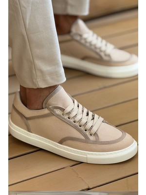 Northal MN2505 - Keten Erkek Ayakkabı Bej/bej