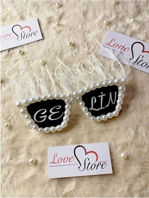 İrembaby Gelin Gözlük Özel Tasarım Bride Gözlük After Gözlük Yazılı Güneş Gözlüğü Çekim Aksesuarı