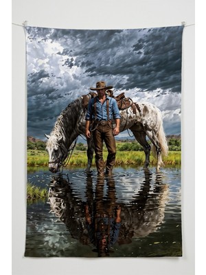 Charmbi Gamer Duvar Örtüsü -  Çok Renkli Anime Temalı Kumaş Oda Dekoru Tapestry