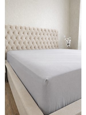 Elovias %100 Pamuk Penye Lastikli Çarşaf - 160 x 200 Çift Kişilik