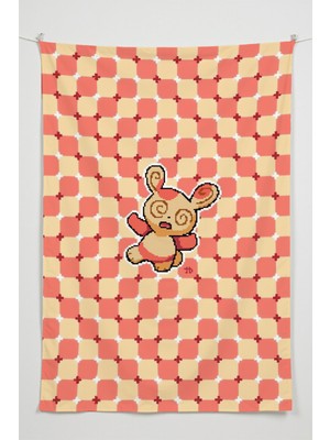 Charmbi Gamer Duvar Örtüsü -  Çok Renkli Anime Temalı Kumaş Oda Dekoru Tapestry