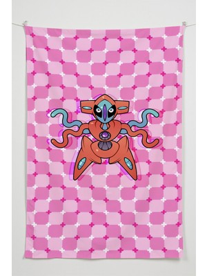 Charmbi Gamer Duvar Örtüsü -  Çok Renkli Anime Temalı Kumaş Oda Dekoru Tapestry