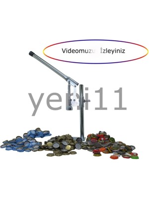 Feyza Design Gazoz Soda Kapağı Kapatma Makinesi ve 500 Şişe Kapak Aleti Seti