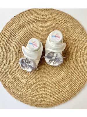 İrembaby Bebek Ayakkabı Süslü Patik Kırmızı Tüylü Fiyonklu (Lohusa-Çekim-Mevlüt)