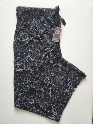 Lady Queen Likralı Ring Viskon Battal Beden Pijama Altı 6020