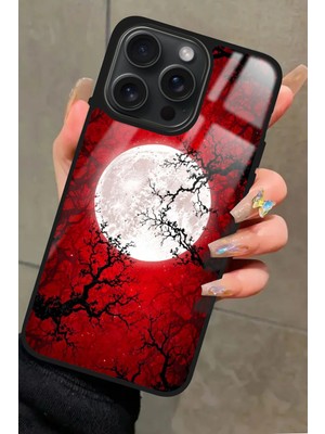 Snacase  Apple iPhone 12 Pro Max Uyumlu Van Gogh Kırmızı Ağaç Tablo Tasarımlı Parlak Silikon Kılıf