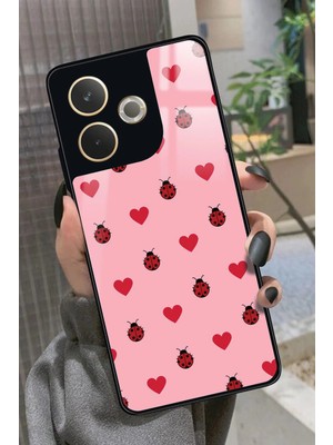 Snacase Oppo A5 Pro Uyumlu Uğur Böceği Tasarımlı Parlak Silikon Kılıf