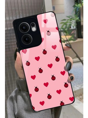 Snacase Oppo Reno 13F Uyumlu Uğur Böceği Tasarımlı Parlak Silikon Kılıf