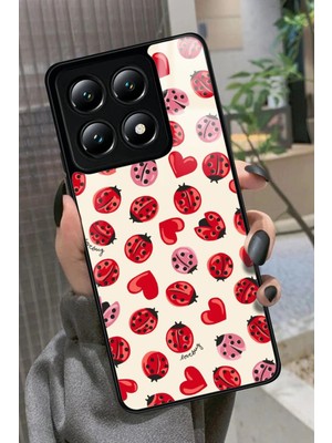 Snacase  Xiaomi Mi 14T Pro Uyumlu Uğur Böceği Tasarımlı Parlak Silikon Kılıf