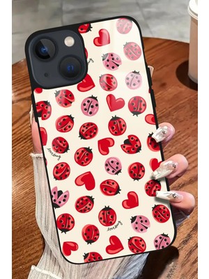 Snacase  Apple iPhone 15 Uyumlu Uğur Böceği Tasarımlı Parlak Silikon Kılıf