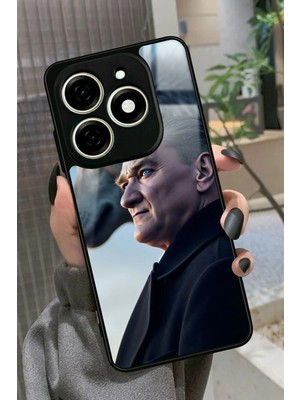 Snacase Tecno Spark 20 - 20C Uyumlu Bozkurt Tasarımlı Parlak Silikon Kılıf