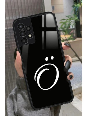 Snacase  Samsung Galaxy A23 Uyumlu O Harfi Yazılı Parlak Silikon Kılıf