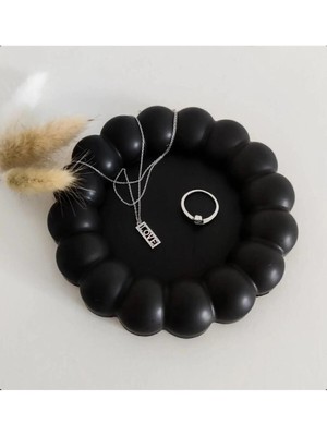 Bernami Düğün Pinterest Bubble Dekoratif Tabak, Takı Tabağı, Mumluk, Bardak Altlığı