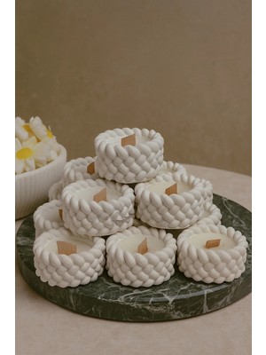 Bernami Düğün Pinterest Hediyelik Dekoratif Mum 3'lü Set