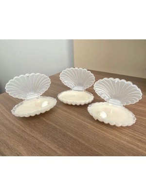 Bernami Düğün Pinterest 1 Adet Plastik Kapaklı Istiridye Midye Kokulu Mum Trend Model