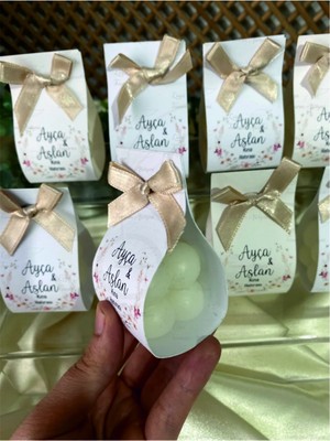 Bernami Düğün Pinterest 20 Adet Kartlı Mini Bubble Mum, Nikah Şekeri, Doğum, Sünnet,nişan Söz, Kına, Doğum Günü