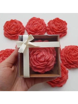 Bernami Düğün Pinterest 20’li Kutulu Şakayık Mum Kokulu Etiketli