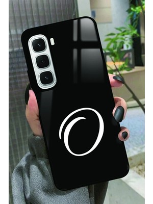 Snacase  Infinix Hot 60i Uyumlu O Harfi Yazılı Parlak Silikon Kılıf