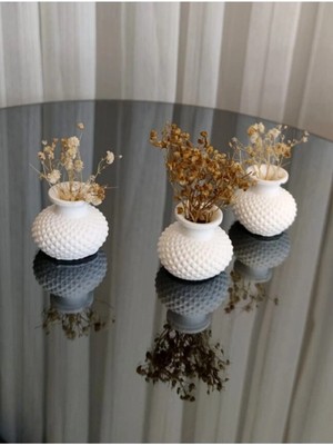 Bernami Düğün Pinterest Mini Vazo Set Çiçesiz - 3 Adet