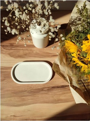 Bernami Düğün Pinterest Dekoratif Oval Tabak,takı Tabağı, Mum Tabağı, Organizer Mumluk