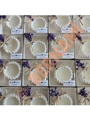 Bernami Düğün Pinterest Burgu Taş Tozu Mum Nişan, Nikah, Doğum Günü, Özel Gün Isime Özel Etiket Süsleme - 10 Adet