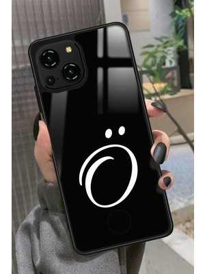 Snacase Reeder S23 Pro Max Uyumlu O Harfi Yazılı Parlak Silikon Kılıf