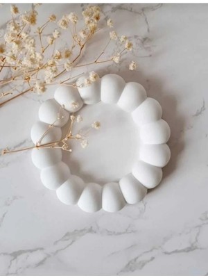 Bernami Düğün Pinterest Bubble Dekoratif Tabak, Takı Tabağı, Mumluk, Bardak Altlığı