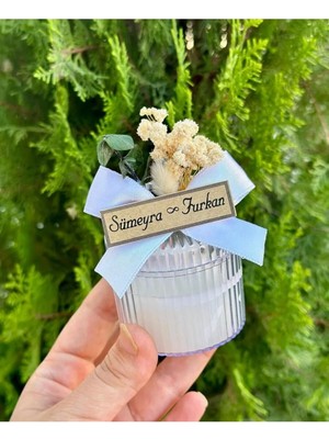 Bernami Düğün Pinterest Söz, Düğün , Doğum, Doğum Günü, Mika Şekerlik Kutu Süslemeli Mum - 15 Adet