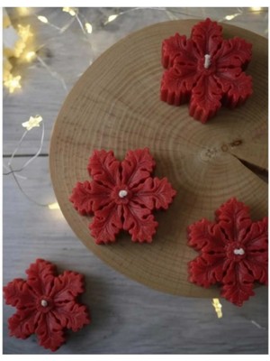Bernami Düğün Pinterest Kartanesi Mum Kırmızı Renk 1 Adet