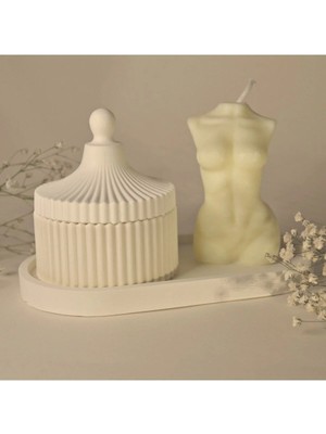 Bernami Düğün Pinterest Dekoratif Hediyelik Dekoratif Kavanoz Venüs Kadın Motifli Kokulu ve Sunum Altlığı 4 Parça