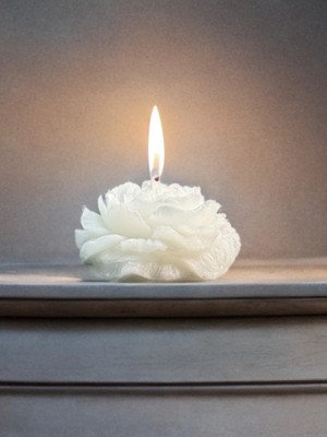 Bernami Düğün Pinterest Hediyelik Kokulu Şakayik Desen Mum - 5 Adet