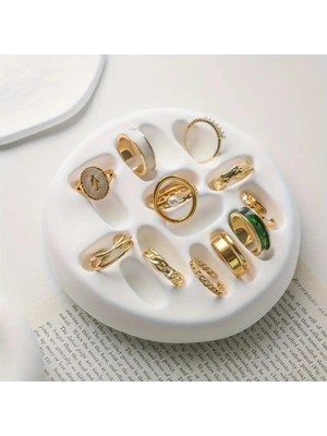 Bernami Düğün Pinterest Dekoratif Küpe ve Yüzük Standı