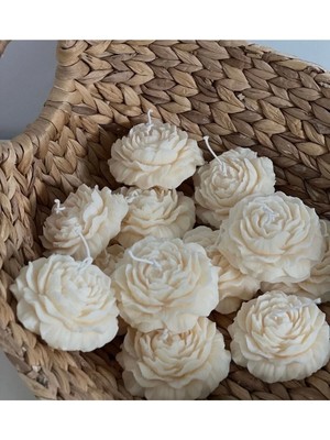 Bernami Düğün Pinterest Şakayık Dekoratif Mum - 25 Adet