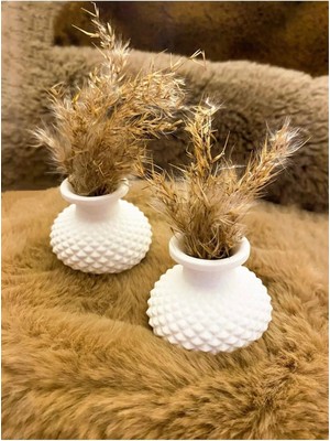 Bernami Düğün Pinterest 2 Adet 4 cm Minik Vazo(Çiçeksiz)Ev Salon Aksesuar Dekoratif