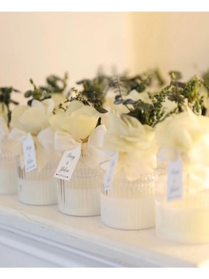 Bernami Düğün Pinterest Söz,nişan Hatırası, Düğün Hediyeliği, Doğum Hediyelik, Doğum Günü Hediyeliği Şekerlik Mum - 25 Adet