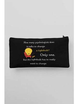 Özgürce Ilham Kaynağı Baskılı Bez Makyaj Çantası, Kalemlik ve Cüzdan Çok Renkli