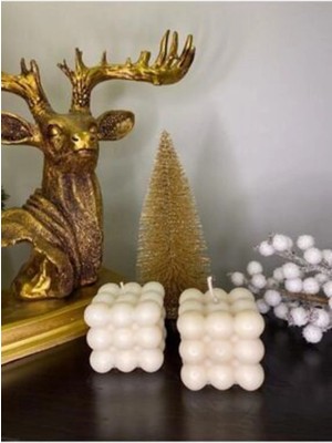 Bernami Düğün Pinterest 2'li Bubble Dekoratif Mum