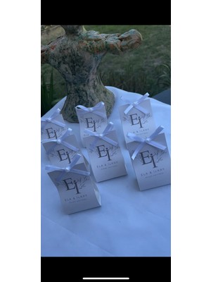 Bernami Düğün Pinterest Kart Istiridye Mum - 20 Adet