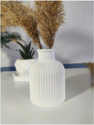 Bernami Biblo Pinterest Çizgili Vazo Pampas Vazosu Yapay Çiçek Vazosu