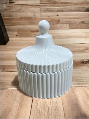 Bernami Kdekoratif Pinterest Özel El Yapımı Kapaklı Seramik Şekerlik Lokumluk Takı Organizer Mumluk