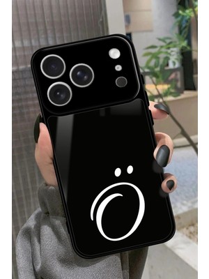 Snacase Apple iPhone 17 Pro Uyumlu O Harfi Yazılı Parlak Silikon Kılıf