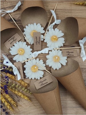 Bernami Nikah Pinterest Papatya Buket Mum Yapım Seti - Kendin Yap Nikah Şekeri, Doğum, Sünnet, Düğün, Nişan - 10 Adet