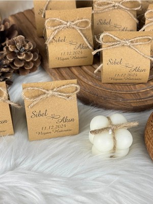 Bernami Şamdan Pinterest 20 Adet Kartlı Bubble Mum Hediyelik