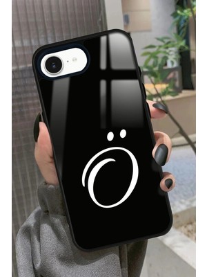 Snacase Apple iPhone 16E Uyumlu O Harfi Yazılı Parlak Silikon Kılıf